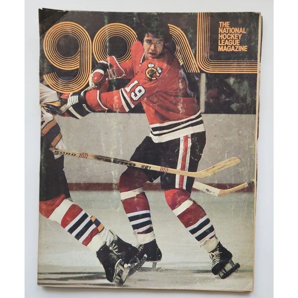 1977 Goal St. Louis Blues The National Hockey League Magazine LA Kings M462